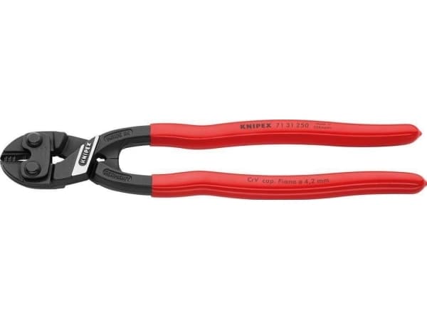 Knipex CoBolt, bultskärartång, krom-vanadiumstål, plast, röd, 200 mm, 330 g