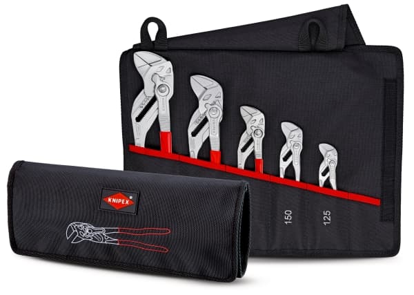 KNIPEX - Tongue and groove pliers set - 5 deler - inn verktøysrull