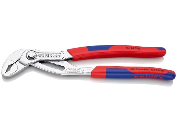 Knipex 87 05 250, Not-og-fjær-tang, 5 cm, 4,6 cm, Kromvanadiumstål, Blå, Rød, 250 mm