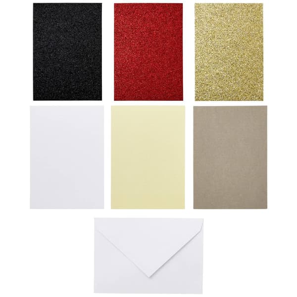 Cricut Insert Cards Glitz & Glam R40 Kortlek Mullvad, Creme, Vit