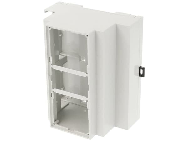 Hammond Electronics 1597DIN6MH53 DIN-kiskokotelo avoin 90 x 58 x 106 PPO Vaaleanharmaa 1 kpl
