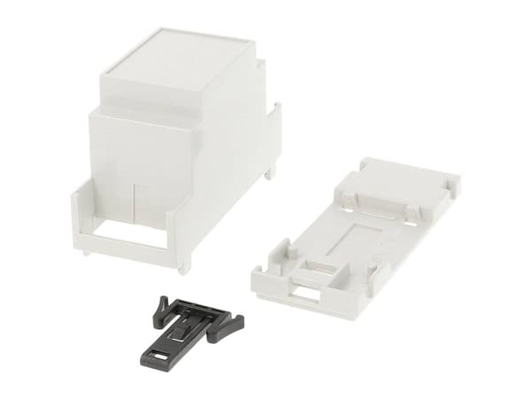Hammond Electronics 1597DIN2MC53 DIN-skena kapsling stängd 90 x 58 x 36 PPO Ljusgrå 1 st