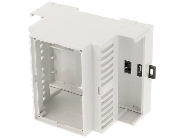 Hammond Electronics 1597DIN4MH53V DIN-kiskokotelo avoin 90 x 58 x 71 PPO Vaaleanharmaa 1 kpl