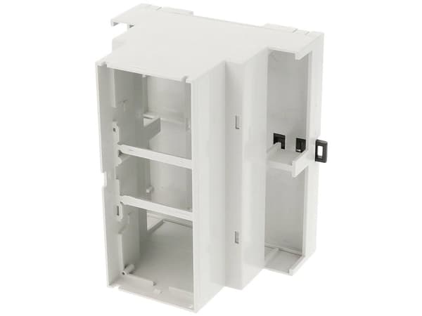 Hammond Electronics 1597DIN6MDH68 DIN-kiskokotelo avoin 90 x 73 x 106 PPO vaaleanharmaa 1 kpl