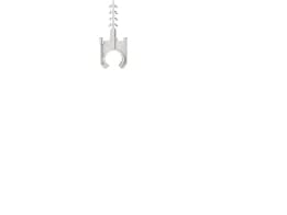 RØR OG KABELCLIPS 16MM MED PLUG - (200 stk.)