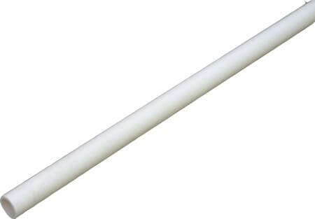 PIPELIFE Fast monteringsrør i PVC, Ø12mm, Hvid - (3 meter)