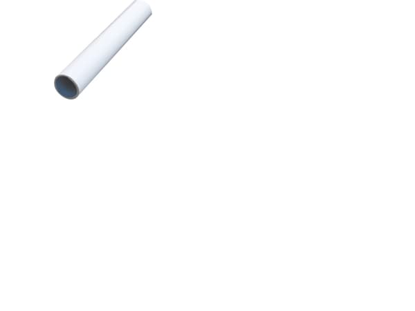 PIPELIFE Plastrør stiv med lav friktionsinderside, halogenfri 20 mm hvid RAL 9003, 3 meter, Trykklasse 320N. - (3 meter)