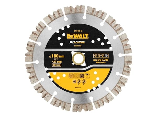 DeWALT DT20468-QZ, Klippskiva, Platt i mitten, Betong, DeWALT, 2,2 cm, 18 cm