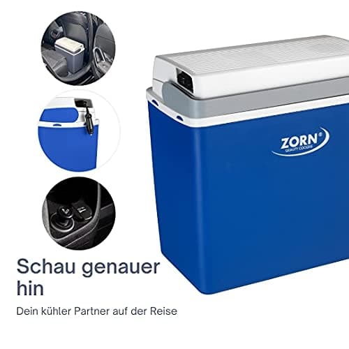 ZORN Z24 12V køleboks termoelektrisk 12 V blå-hvid 20 l (770001)