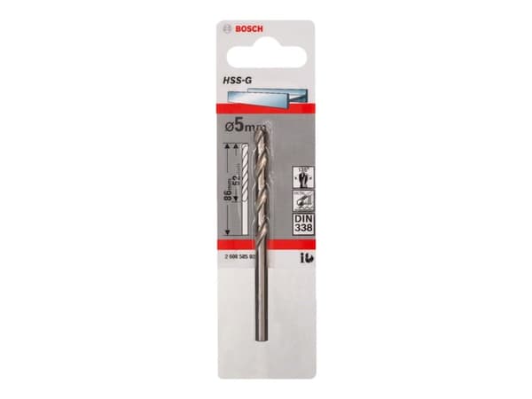 Bosch 2 608 585 922, Porakone, kierrepora, 5 mm, 8,6 cm, metalli, 5 mm