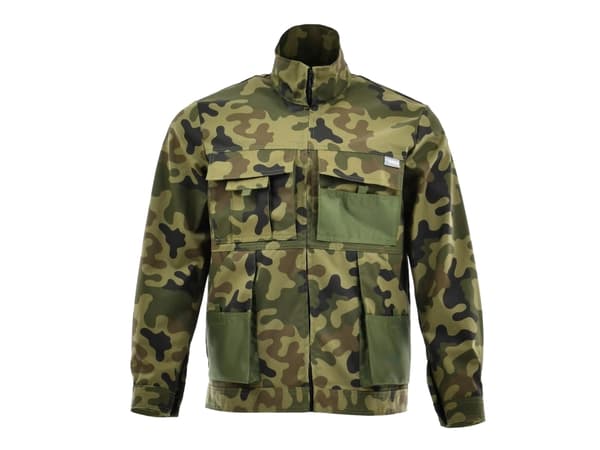 Jacka Sara Workwear, grön, bomull/polyester, storlek M
