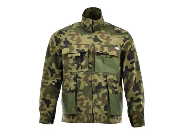 Jacka Sara Workwear, grön, bomull/polyester, storlek M