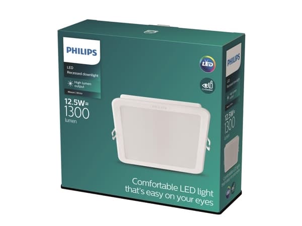 Innebygd lampe Philips Meson, 12,5W, 4000°K, LED