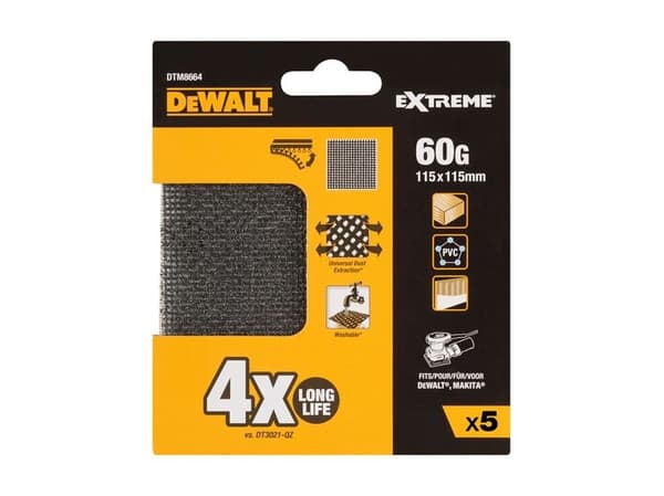 DeWALT DTM8664-QZ, 5 styck, 115 mm, 115 mm