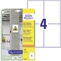Miniatyrbild 1 av 4: Avery-Zweckform L7876-20 Självhäftande etiketter 105 x 148 mm Papper Vit 80 st Permanent, Starkt Bläckstråleskrivare, L