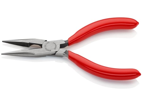 Knipex 25 01 140 Elektronik og finmekanik Fladrundtang Lige Vanadium elektrostål 140 mm