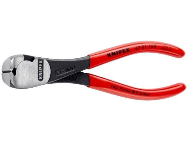 Knipex 67 01 160, Hovtang, Kromvanadiumstål, Plast, Rød, 160 mm, 237 g