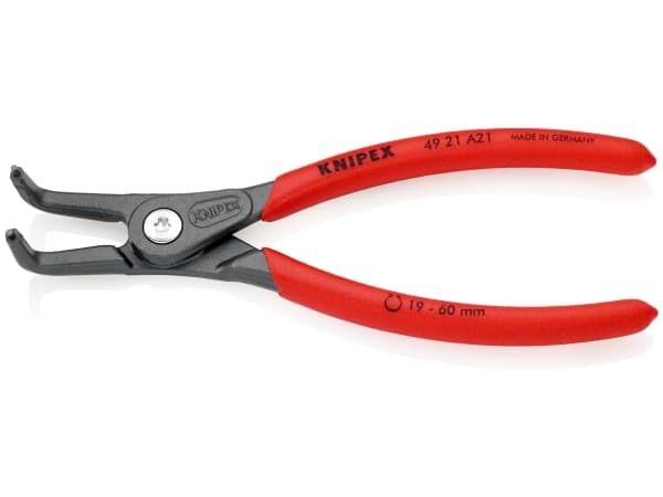 Knipex 49 21 A21, Lukkorengaspihdit, Kromivanadiini-teräs, Muovi, Punainen, 165 mm, 169 g