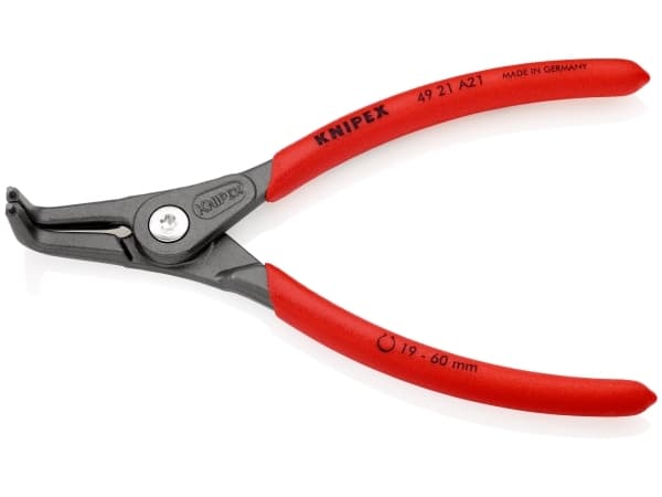 Knipex 49 21 A21, Lukkorengaspihdit, Kromivanadiini-teräs, Muovi, Punainen, 165 mm, 169 g