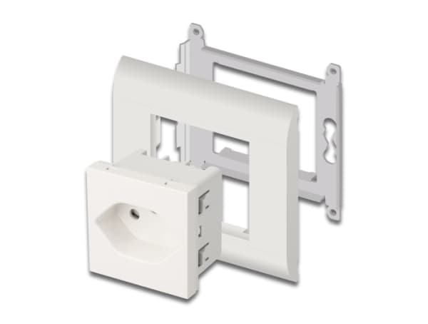 DeLOCK 81437, T13, ruuvit, seinä, valkoinen, synteettinen ABS, muovia, 250 V