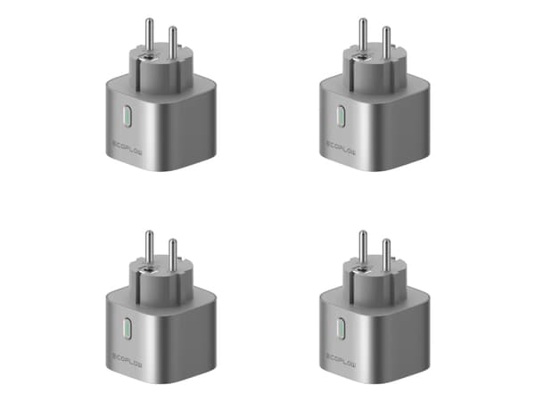 EcoFlow EFA-SMARTPLUG-EU-4P, inomhus, Silver, Hem, Power consumption, Trådlös, Bluetooth / Wi-Fi