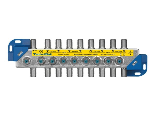 TechniSat 9P2, Kaapelin jakaja, 950 - 2150 MHz, Hopea, 210 mm, 60 mm, 45 mm