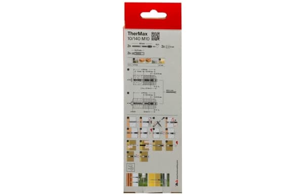 Fischer 544675 TherMax 10/140 M10 Afstandsmontagesystem 210 mm 22 mm 2 stk