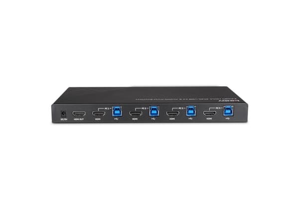 Lindy 39313, 4096 x 2160 piksler, 4K Ultra HD, Sort