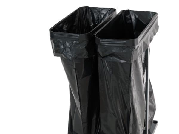Sorteringsvogn Dobbelt 2 x 60L Guran Grå