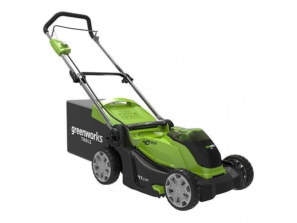 Greenworks G40LM41, Push gräsklippare, 600 m², 41 cm, 2,5 cm, 8 cm, 300 m²