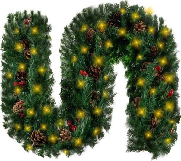 Ruhhy Julgransbelysning Julgransgirlang 2,7 m med LED-lampor Ruhhy 22322