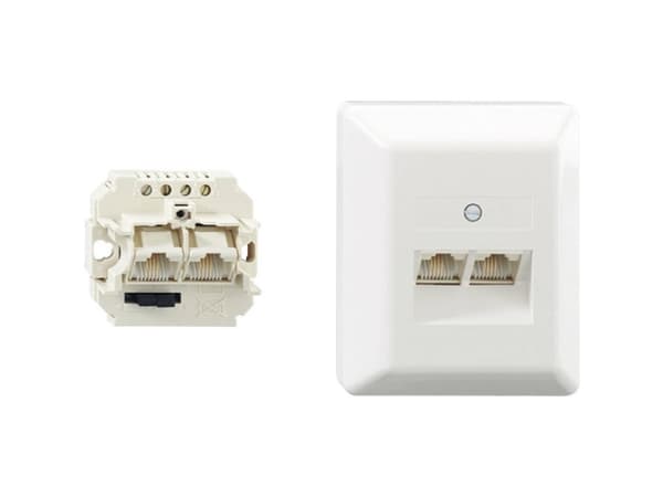 Rutenbeck 13011140, RJ-45, -5 - 50 °C, Vit, IP20, 125 V, 1 A
