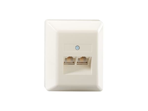 Rutenbeck 13011140, RJ-45, -5 - 50 °C, Vit, IP20, 125 V, 1 A