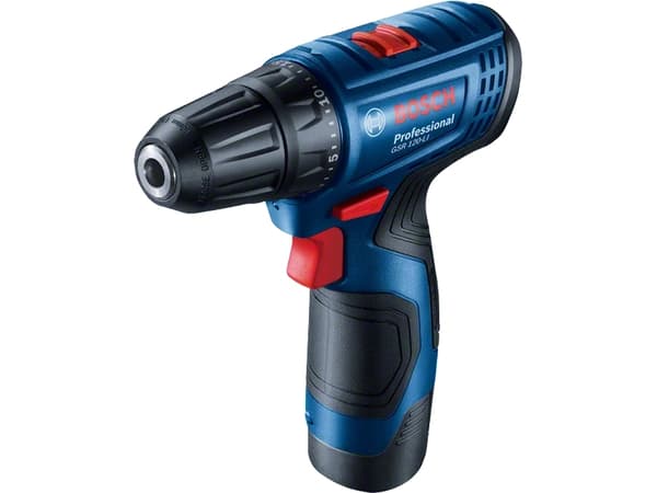 Bosch GSR Professional 120-LI - Drill/driver - trådløs - 2 hastigheter 10 mm - 30 N·m - 2 batterier - 12 V
