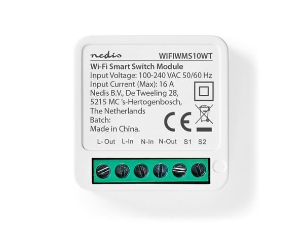 Nedis WIFIWMS10WT, Ledning & Trådløs, Wi-Fi, Hvit, 2412 - 247 MHz, Plast, AC