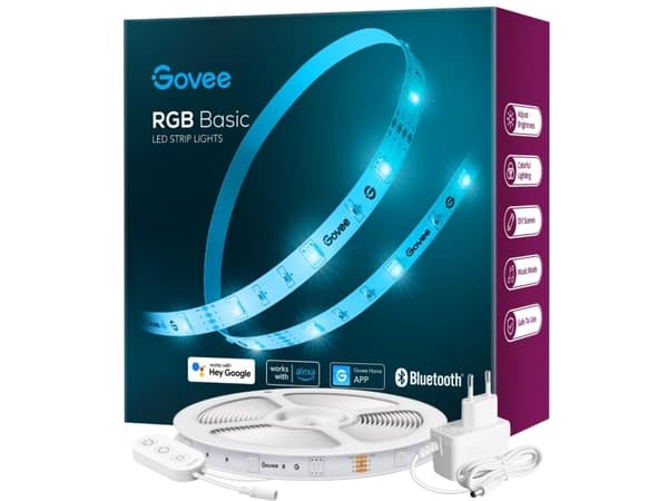 Govee RGB Smart Wi-Fi + Bluetooth LED Strip Lights (5m)