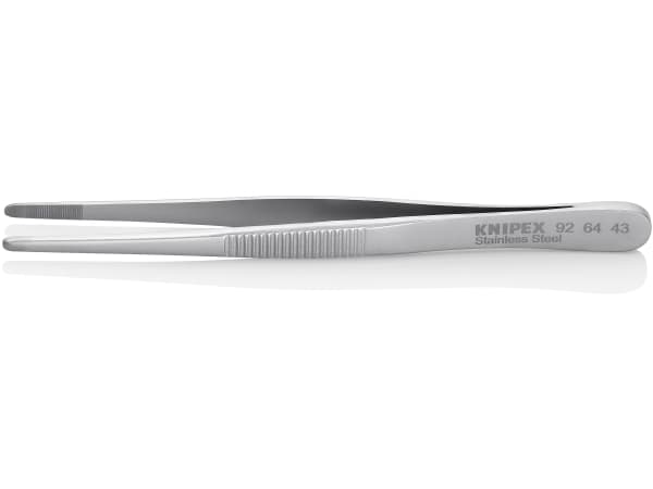 Knipex 92 64 43, Kromi-nikkeliteräs, Ruostumaton teräs, Tasainen, Suora, 17 g, 12 cm