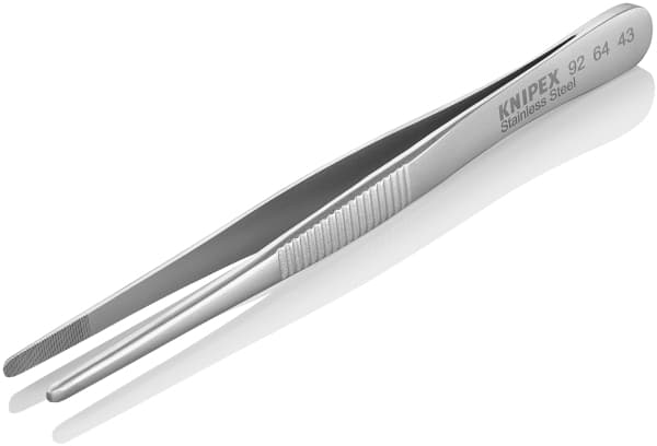 Knipex 92 64 43, Kromi-nikkeliteräs, Ruostumaton teräs, Tasainen, Suora, 17 g, 12 cm