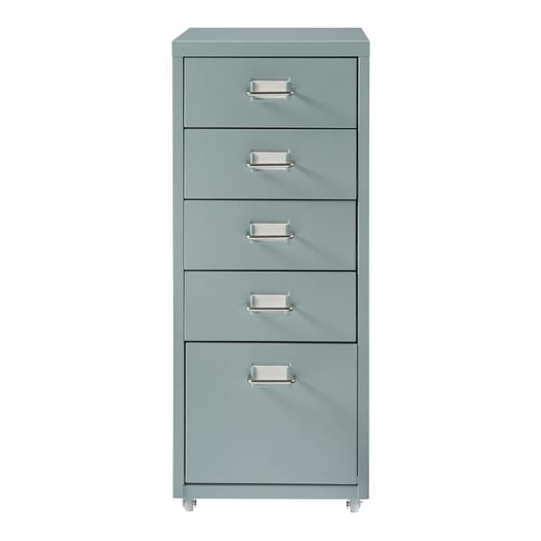 Dokumentskåp Kökar 69x28x41 cm stål mintgrön [en.casa]