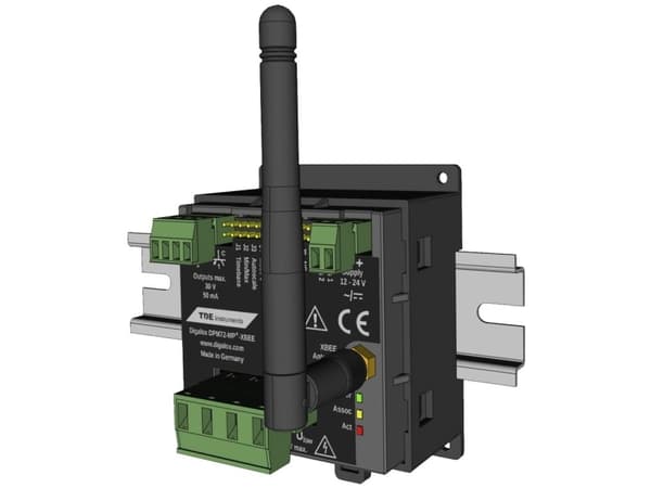 TDE Instruments DPM72-MPN+-XBEE-DIN DIN-skinnemåleapparat