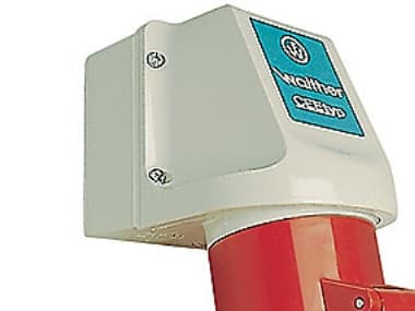 cee vägguttag loop 16a 5p 6h - 400V Röd Walther vägguttag 5P 6H Ip44 Röd 400V