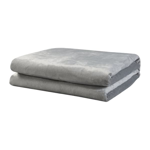 Värmefilt Archi 180x130 cm fleece mörkgrå [en.casa]