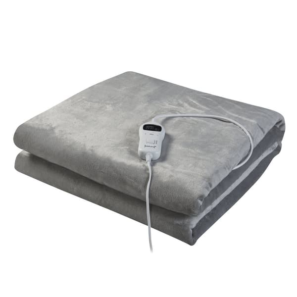 Värmefilt Archi 180x130 cm fleece mörkgrå [en.casa]