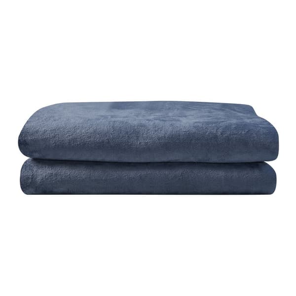 Värmefilt Archi 180x130 cm fleece ljusblå [en.casa]