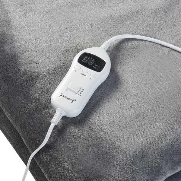 Värmefilt Archi 200x150 cm fleece mörkgrå [en.casa]