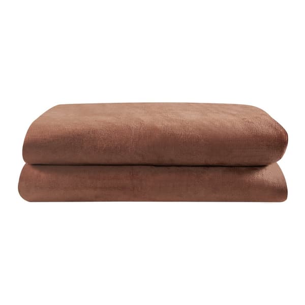 Värmefilt Archi 200x150 cm fleece brun [en.casa]