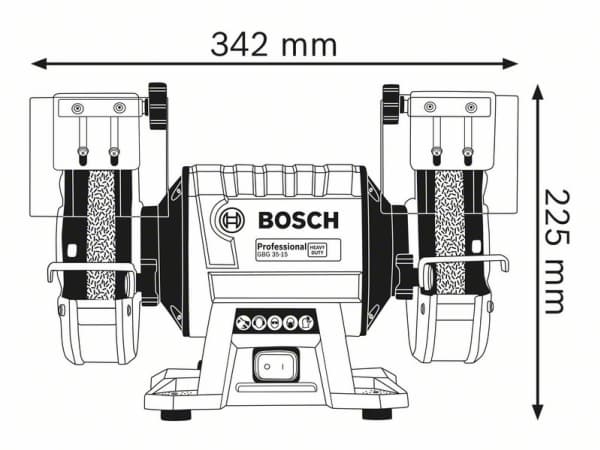Bosch GBG 35-15 Professional - Benkslipemaskin - 350 W - 150 x 20 mm