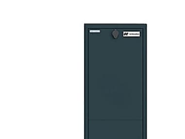 Fjärrvärmeskåp antracit - RAL 7016b, 380x830x250