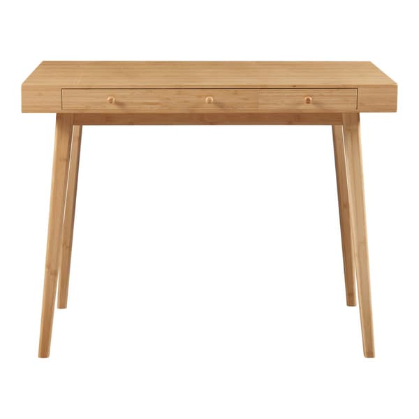 Skrivbord Hässleholm 100x50x75 cm bambu [en.casa]