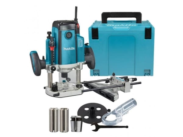 Makita RP2303FC07 Vertikal fres 2100 W 6, 8, 12 mm, 9000-23000 min-1, 6,2kg, MAKPACK